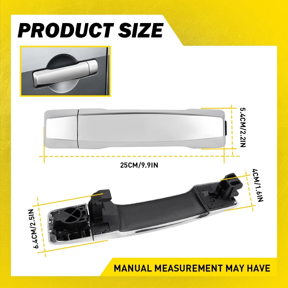 Chrome Exterior Door Handle Front Passenger RH for 2004-15 Nissan Armada Titan A 6B93BC-57