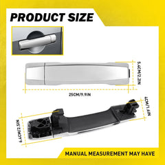 Chrome Exterior Door Handle Front Passenger RH for 2004-15 Nissan Armada Titan A 6B93BC-57