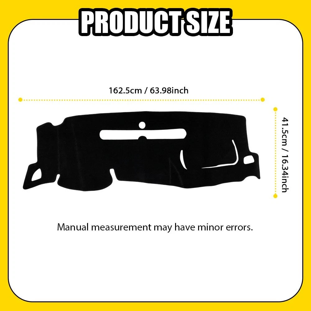 Dash Cover For Chevy Silverado GMC Sierra 1500 2007-2013 Dashboard Cover Mat EOA 6B93BC-57