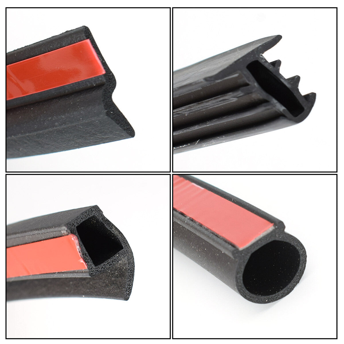 Rubber Seal Strips Weather Draft Wind Noise Reduction Kit For Mazda 3 Hatchback 6B93BC-57