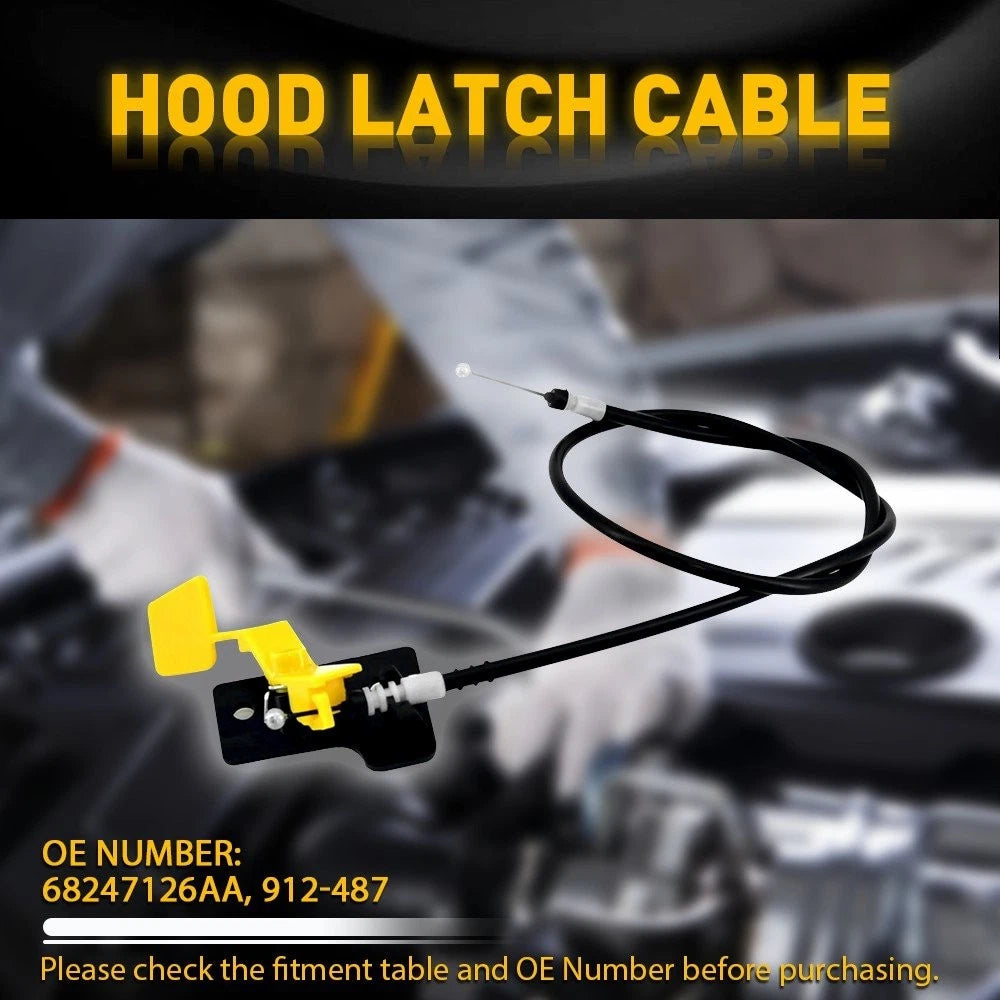 Hood Release Latch Cable Assembly 912-487 For 2015-2023 Jeep Renegade 68247126AA 6B93BC-57