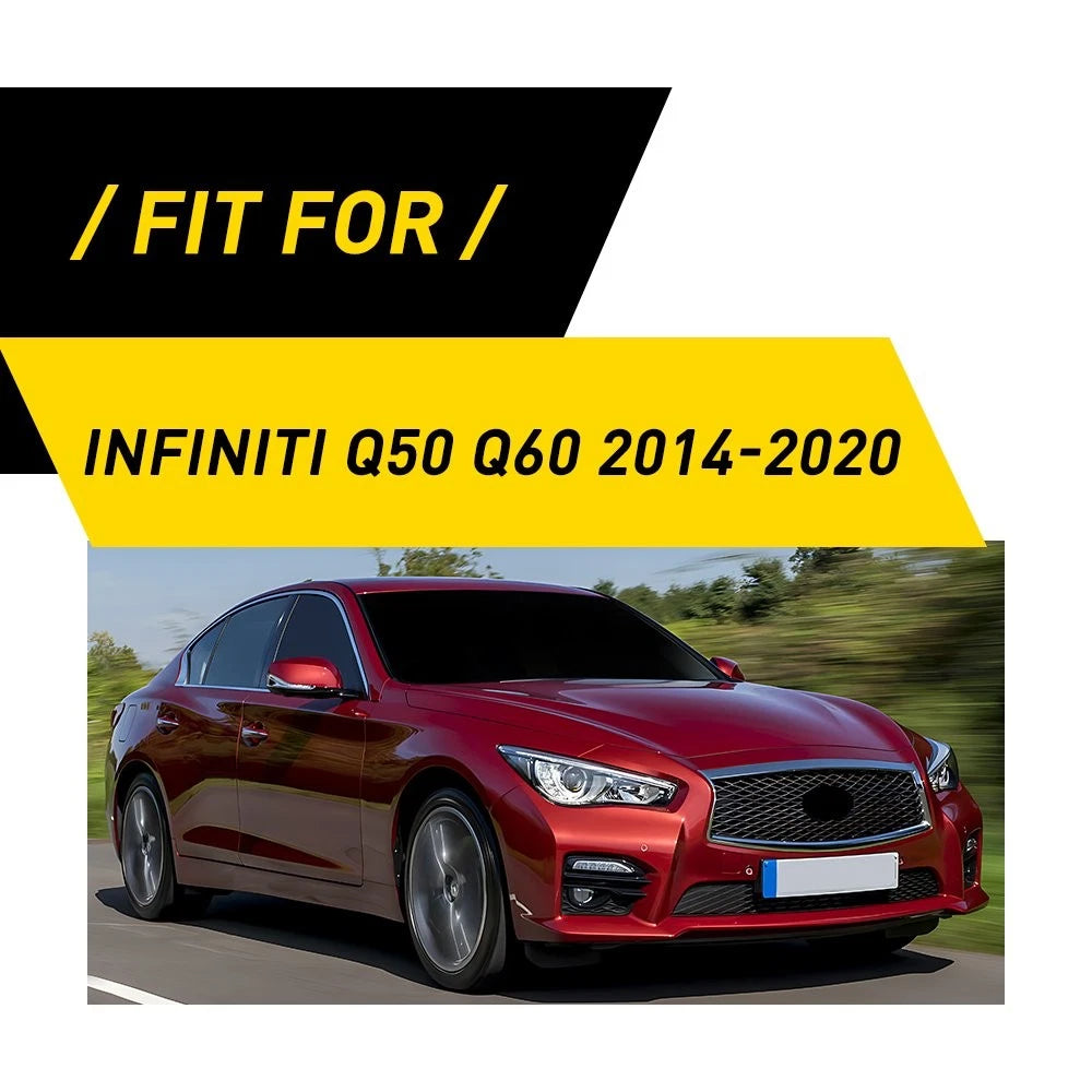 Carbon Fiber Interior Dashboard Frame Cover Trim Fit 2014-20 Infiniti Q50 Q60 EA 6B93BC-57