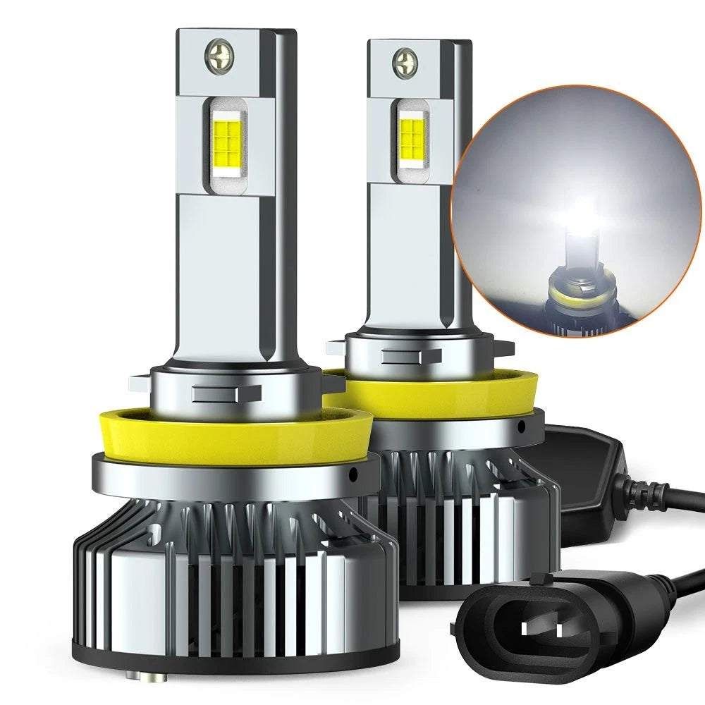 AUXITO H11 LED Headlights Kit Low Bulb Beam Super Bright 6500K White 24000LM Y19 AUXITO