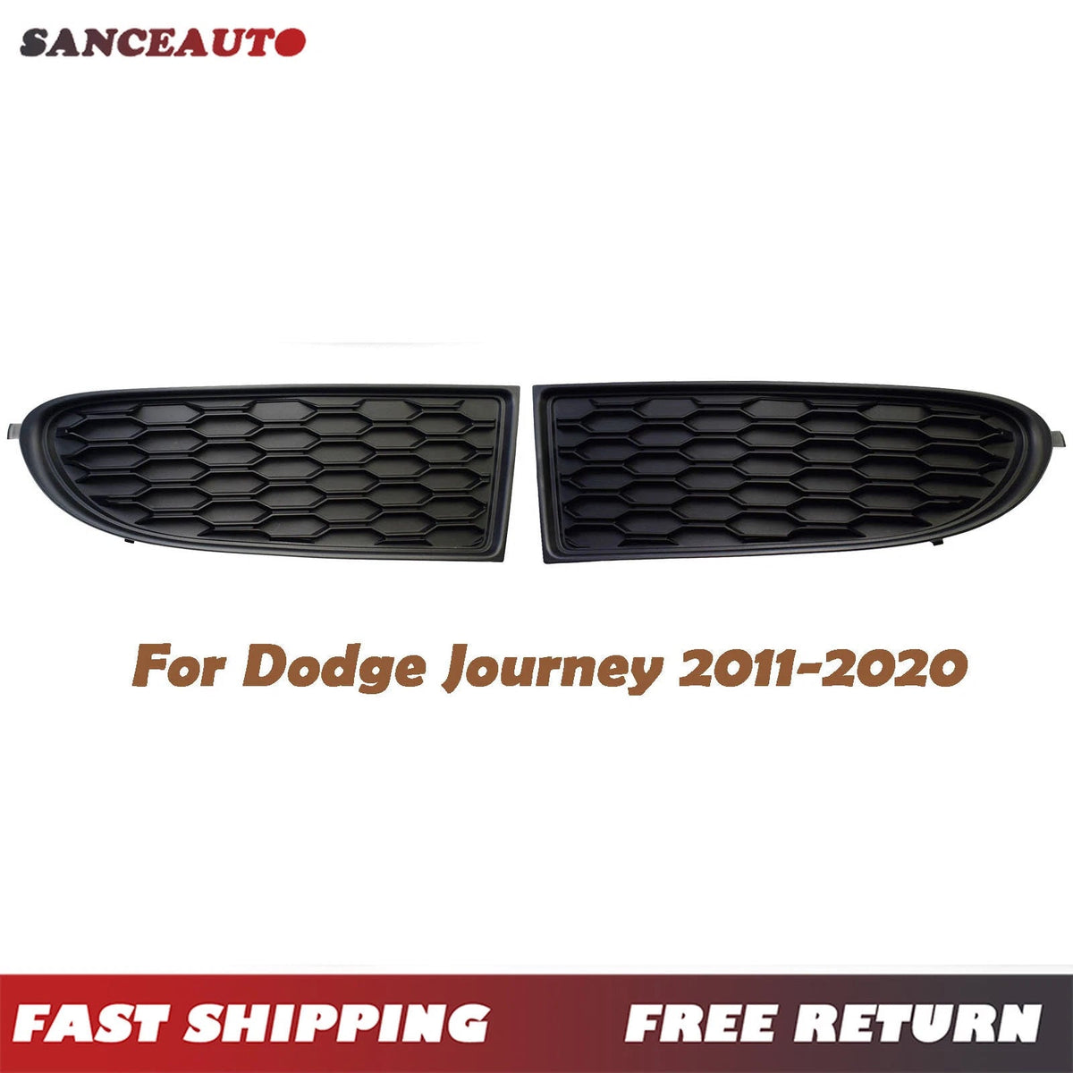 Front Left Right Bumper Fog Light Lamp Cover for Dodge Journey 2.4L 2011-2020 6B93BC-57