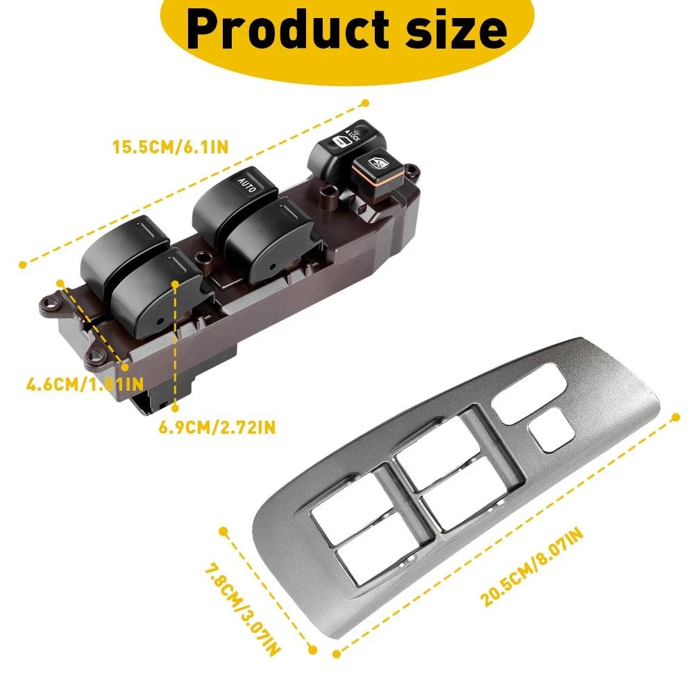For 2003-2008 Toyota Corolla Matrix 1.8L Door Window Switch Panel Control &Bezel 6B93BC-57