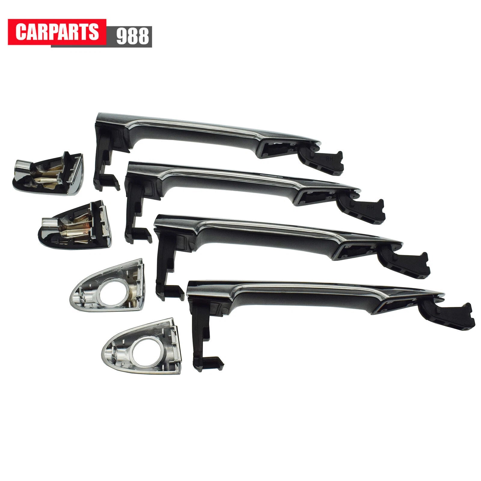 Outside Door Handle Chrome Front Rear LH RH For Kia Picanto 2011 2012 2013-2016 6B93BC-57