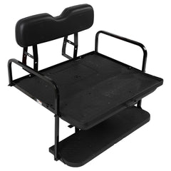 Rear Flip Seat for EZGO TXT Golf Carts Black Cushions 1994.5-Up 6B93BC-57