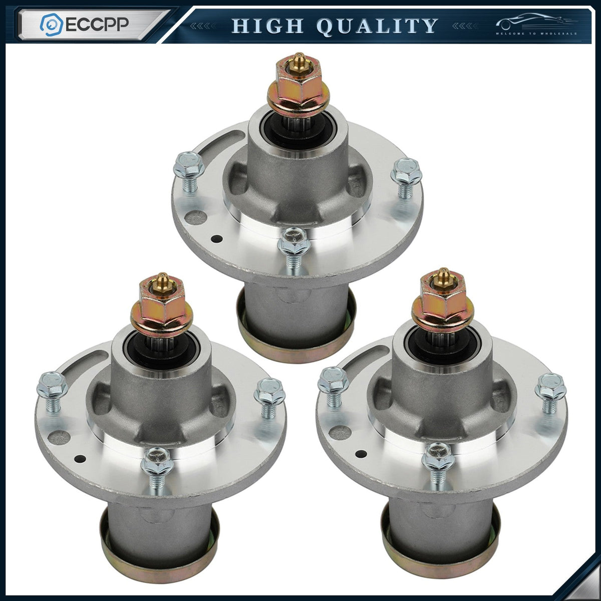 3 Spindle Assembly for Husqvarna 42" 48" 52" 61" 539112170 285-927 KOEEP