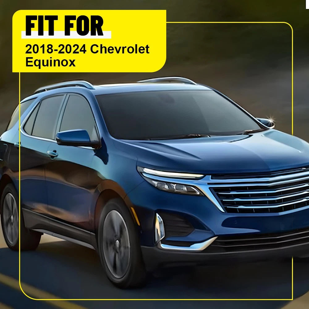 For 2018-2024 Chevy Equinox Stainless Steel Chrome Window Door Pillar Post Trims 6B93BC-57