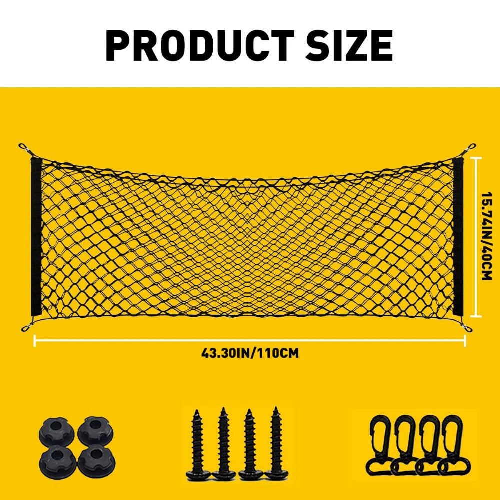 Rear Truck Bed Envelope Style Trunk Mesh Cargo Net for GMC Sierra 2013-22 USA EA 6B93BC-57