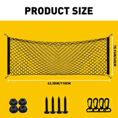 Rear Truck Bed Envelope Style Trunk Mesh Cargo Net for GMC Sierra 2013-22 USA EA 6B93BC-57