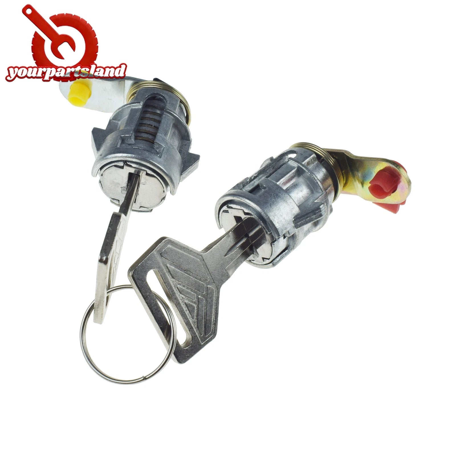LH RH Door Lock Set with Keys for Toyota Corolla Geo Prizm 1988-1992 69052-12210 6B93BC-57