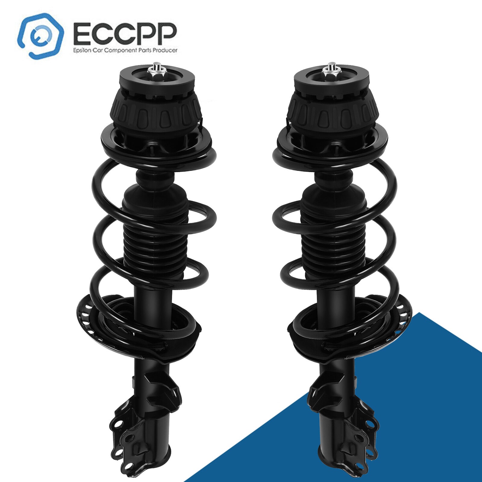 Set of 2 For 2012-17 Hyundai Accent Front Struts Springs and Mount Assembly Set 6B93BC-57