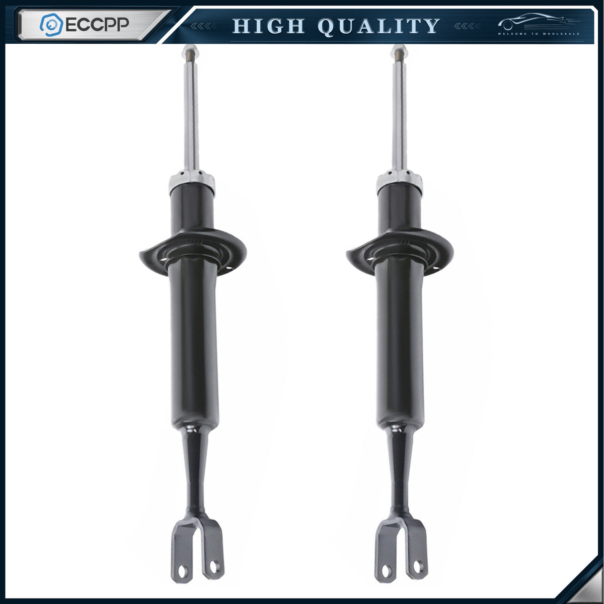Front Pair Struts Shocks For 2000-2008 Audi A4 A4 Quattro Left Right ECCPP