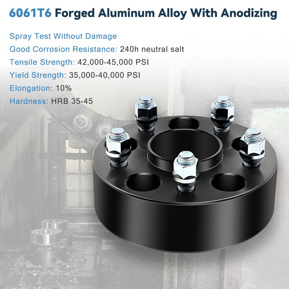 4Pcs 2" 5x4.75 5x120 Hub Centric Wheel Spacers For 2014-2019 Chevy Camaro Impala 6B93BC-57