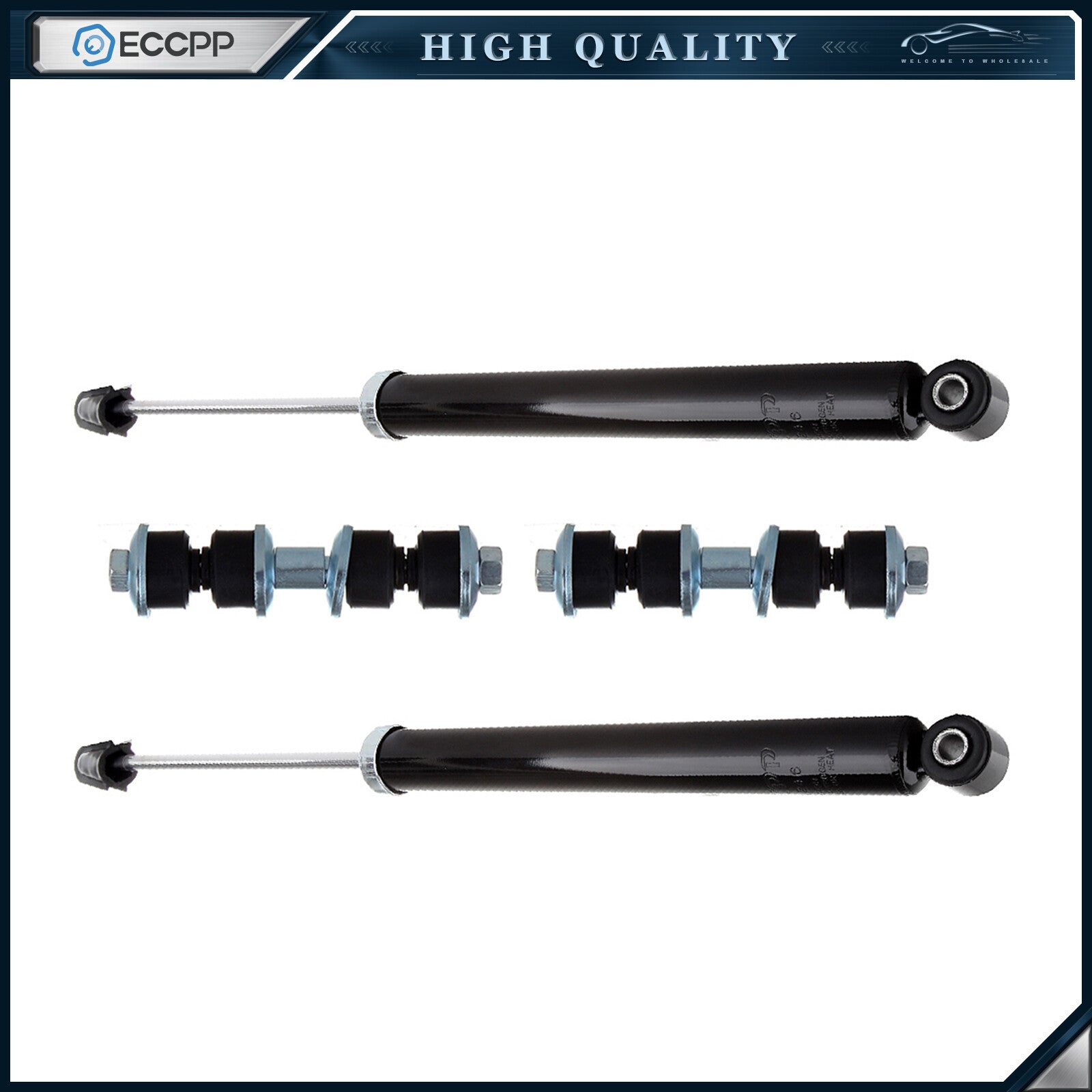 For 2000-2011 Ford Focus Sedan Rear Shocks Absorber Rear Sway Bar End Links KOEEP