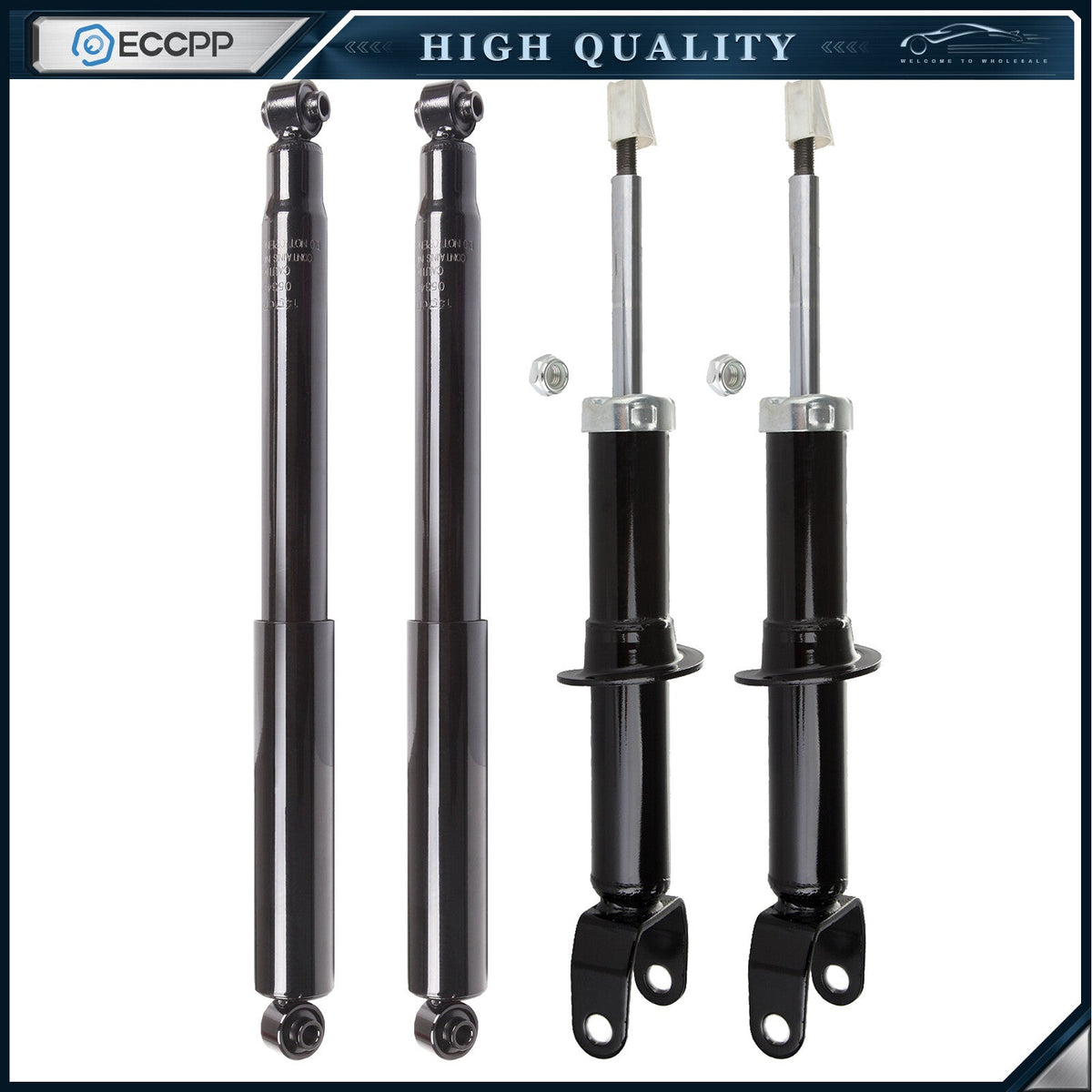 Front Rear Struts Shocks For 2005-2007 Dodge Dakota 4WD Left Right ECCPP ECCPP