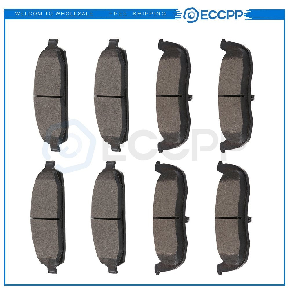 Front and Rear Brake Ceramic Pads For Jeep Grand Cherokee 2005 2006 2007-2010 6B93BC-57