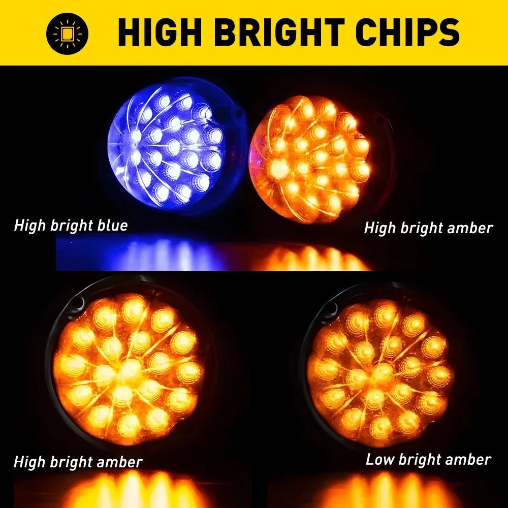 2PCS LED Watermelon Lights Indicator Side Marker Clearance Lamp Truck Trailer EA 6B93BC-57