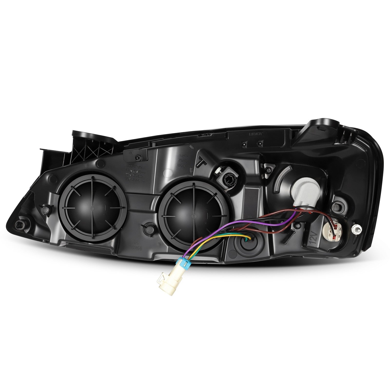 ECCPP Headlights Assembly For Pontiac G6 2.4L 3.5L 2005-2010 Pair Black Amber 6B93BC-57