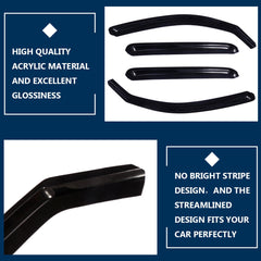 Guard Outside Mount Tape-On Window Visor for 05-15 Toyota Tacoma Double Cab 6B93BC-57