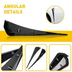 For 16-20 Honda Civic Gloss Black Type-R Side Fender Vent Air Wing Cover Trim 6B93BC-57
