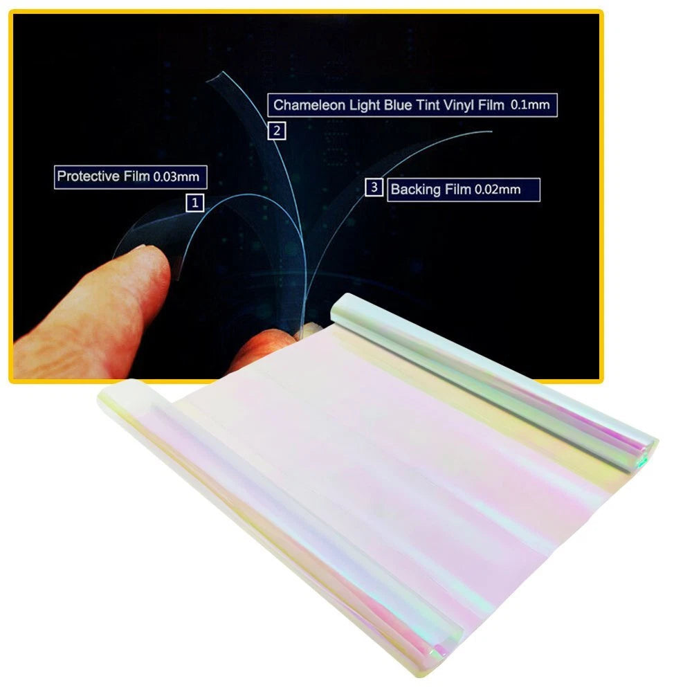 Neo Pearl Gloss Headlight Tint Film Fog Taillight Vinyl Wrap Chameleon 12"X48" A 6B93BC-57