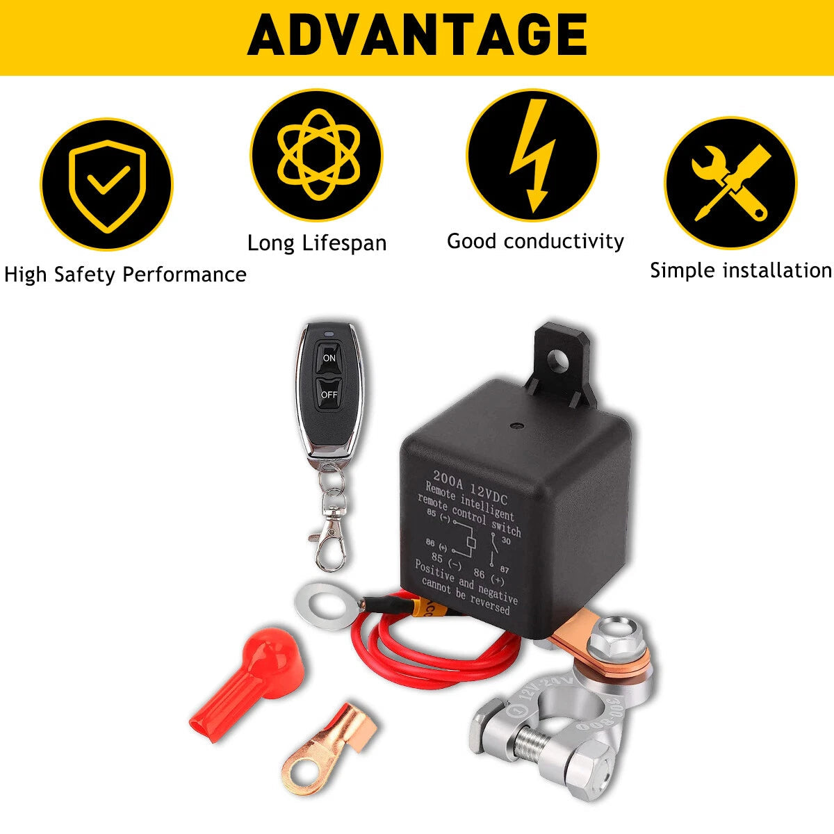 Car Battery Disconnect Switch Power Kill Master Isolator Off Cut Remote Control 6B93BC-57