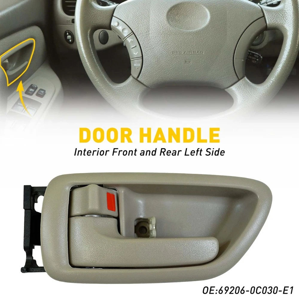 For 01-07 Sequoia 04-06 Tundra Crew Cab Gray Inside Left Driver Door Handle EOA 6B93BC-57