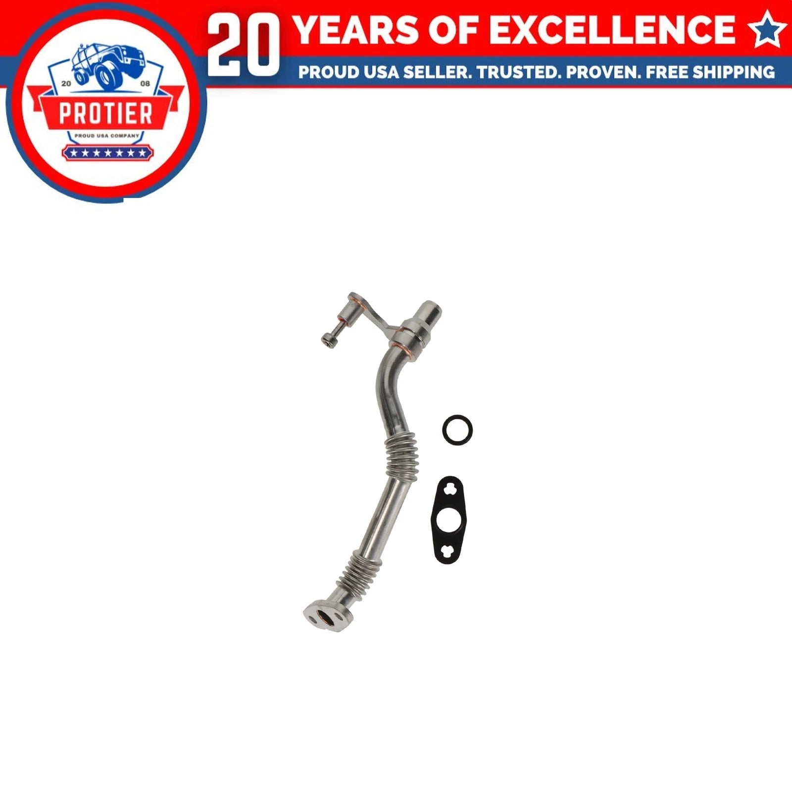 Left Turbocharger Oil Return Line Fits BMW 550i 550i GT 550i GT xDrive 550i 6B93BC-57