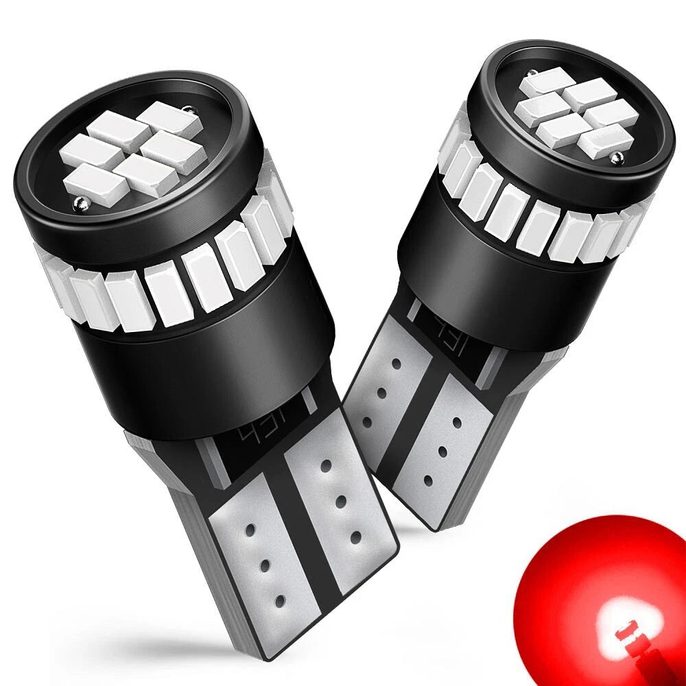 AUXITO T10 Red LED Inner Tail Light Bulb Super Bright 2825 168 192 194 175 2821 AUXITO