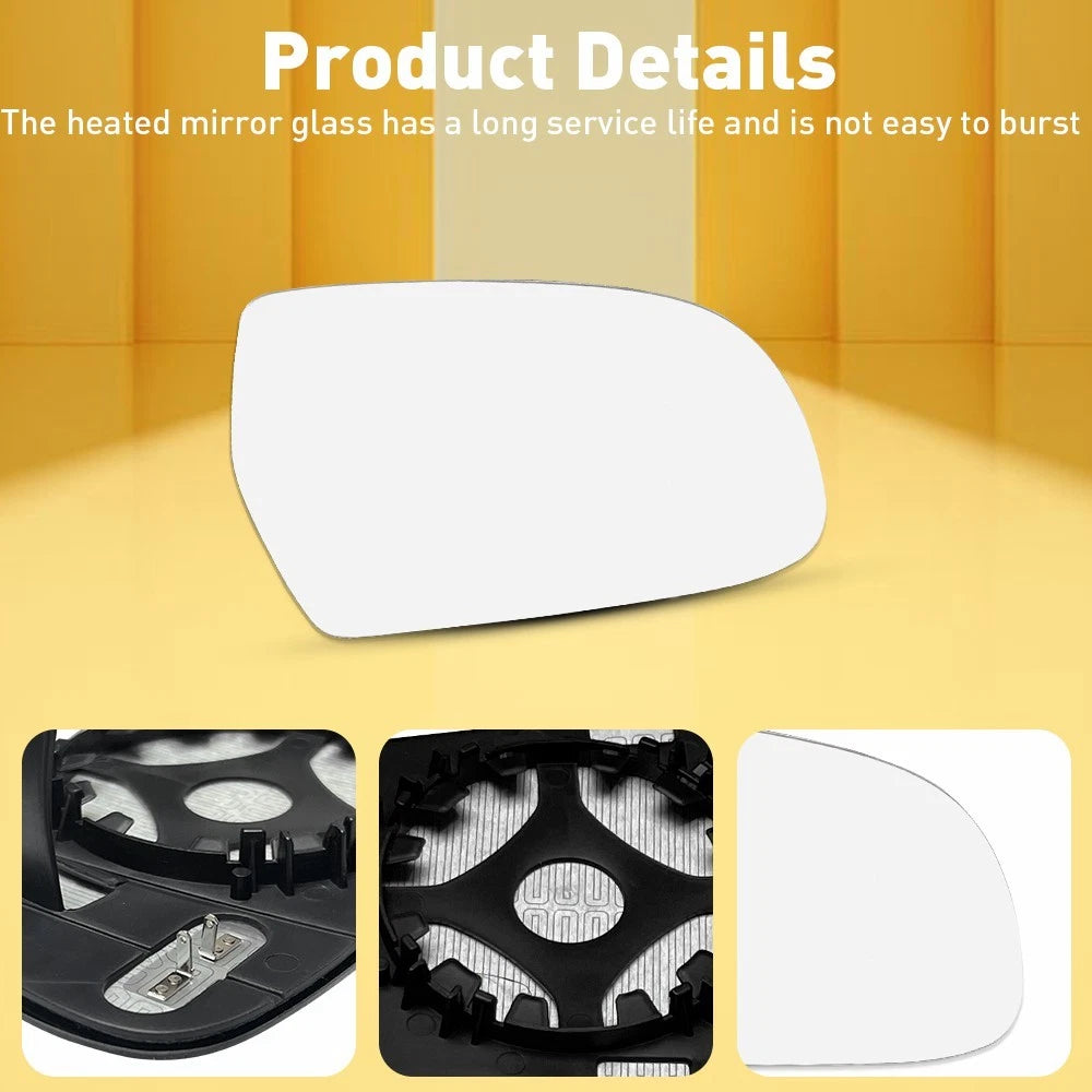 For Audi S5 A4 A5 Quattro S4 A3 Heated Left Right Side Door Wing Mirror Glass 6B93BC-57