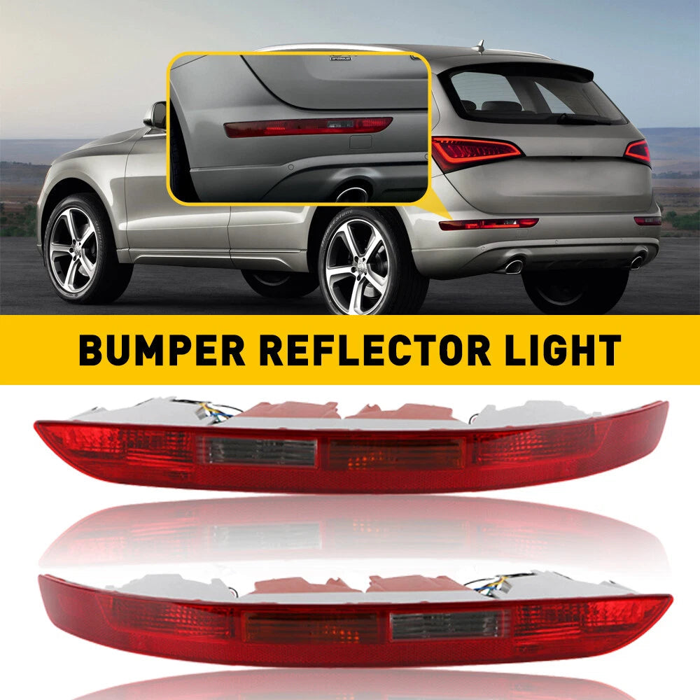 For Audi Q5 2009-2016 Rear Bumper Tail Light Reflector Brake Stop Lamp Red EOA 6B93BC-57