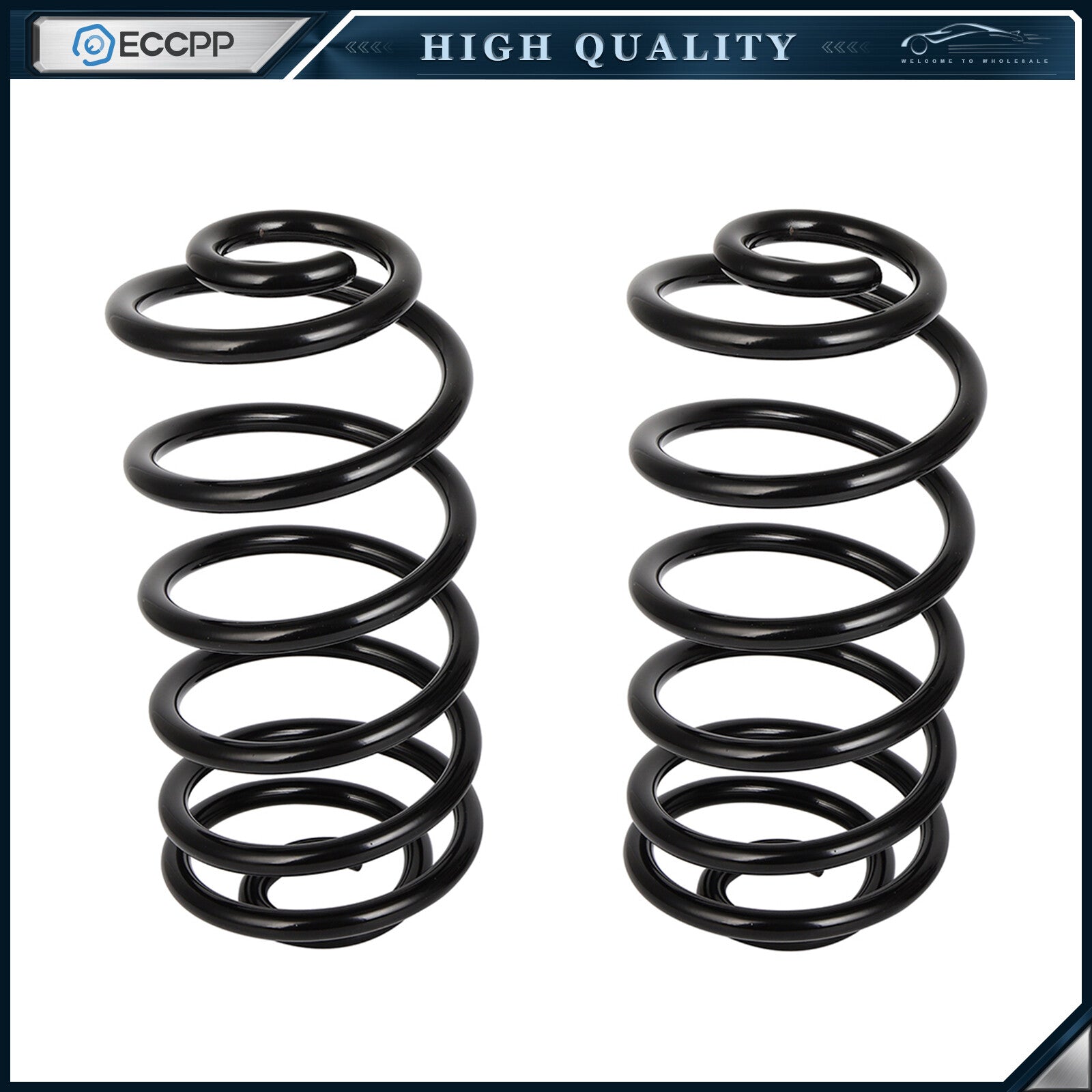 2pcs Coil Spring for Chevrolet Cobalt 05-10 HHR Pontiac G5 Saturn Ion Rear Side 6B93BC-57