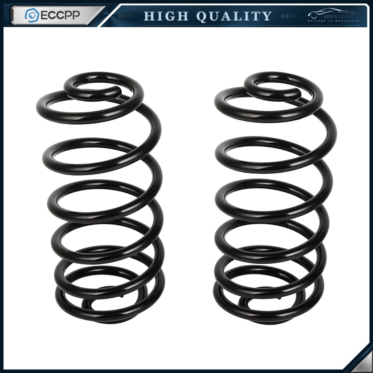 2pcs Coil Spring for Chevrolet Cobalt 05-10 HHR Pontiac G5 Saturn Ion Rear Side 6B93BC-57