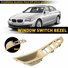 FRONT LEFT MASTER POWER WINDOW SWITCH BEZEL For 2010-2016 BMW 520i 523i 525i US 6B93BC-57