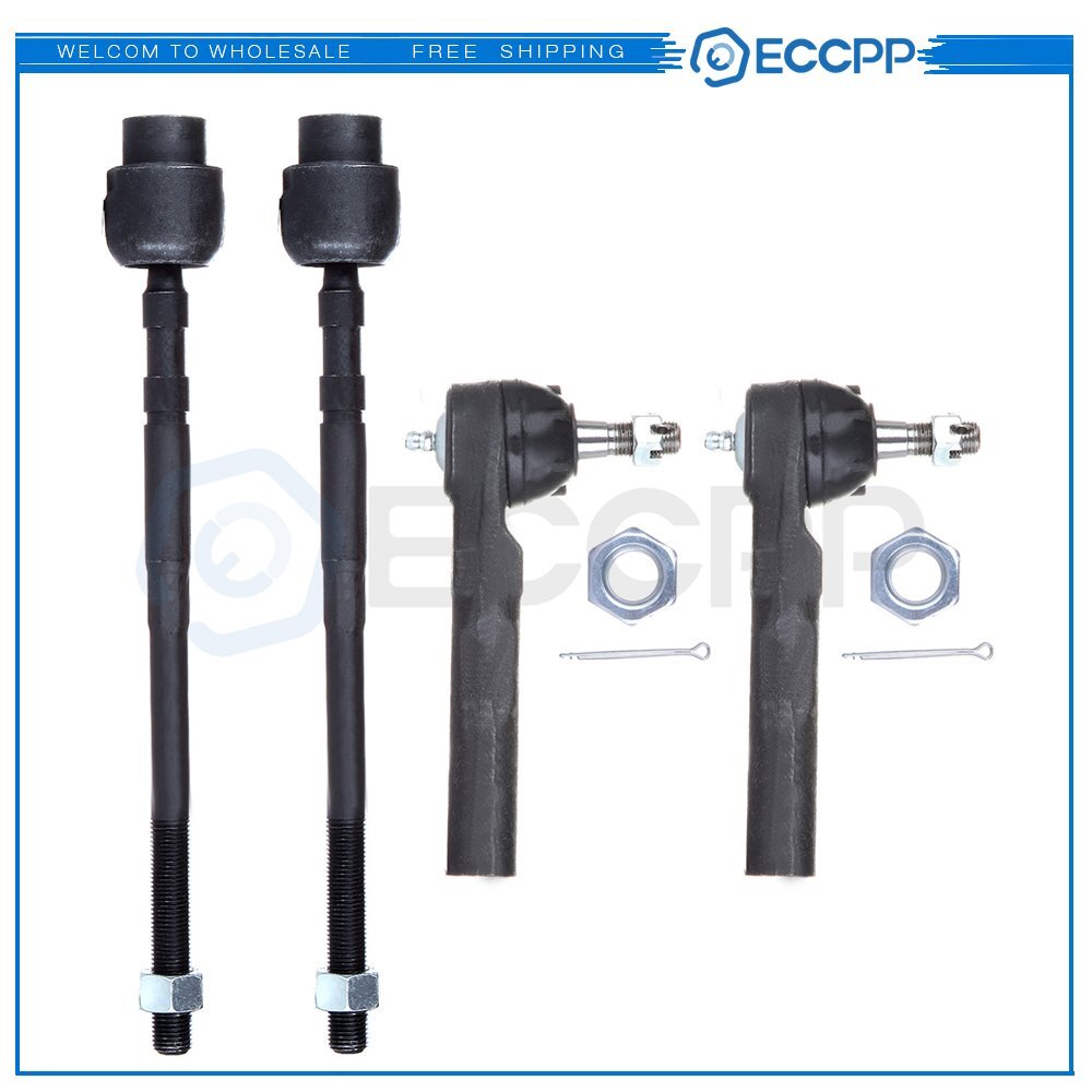Tie Rod End Front Inner Outer Driver Passenger Set of 4 Fits Cavalier Sunfire 6B93BC-57