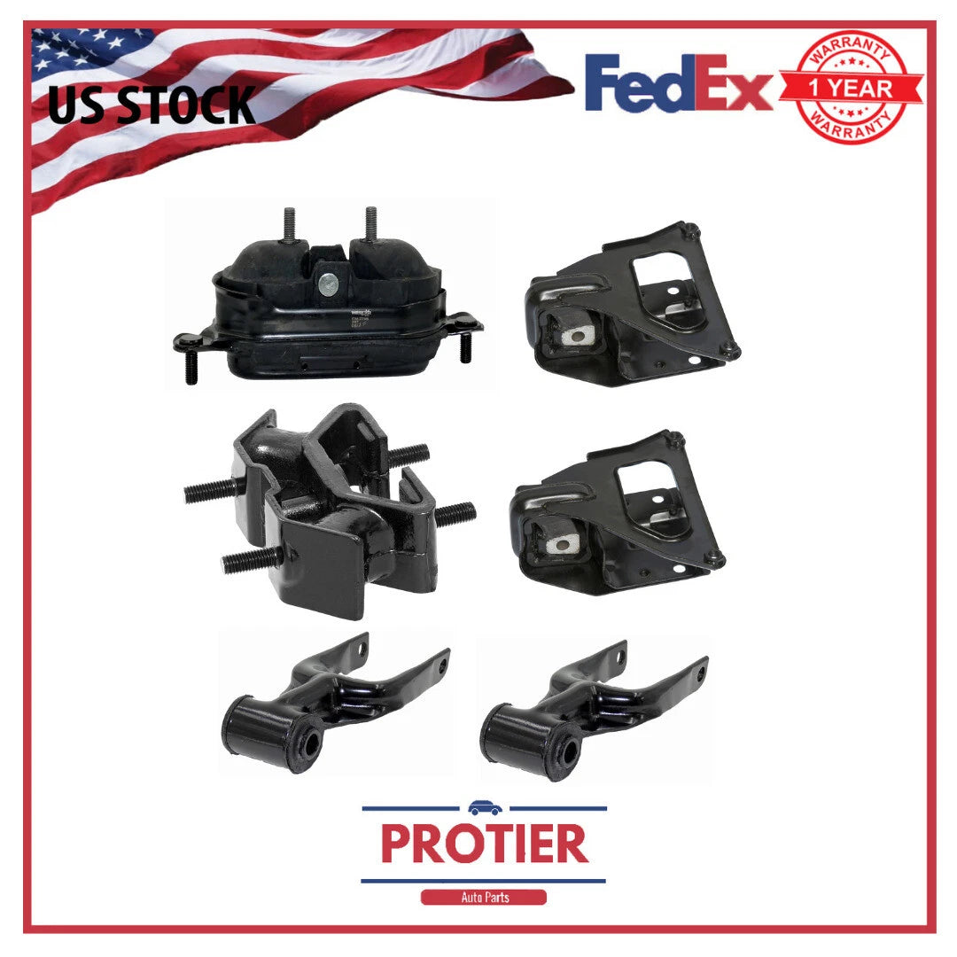 Engine & Trans Mount Set 6PCS for Buick Passenger Car Regal V6 3.8l 231 Ci 1997 6B93BC-57