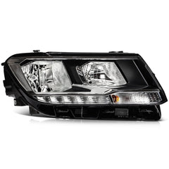 Pair Kit LED Headlights Assembly For 2018-2021 Volkswagen Tiguan 1.4L 2.0L Black 6B93BC-57