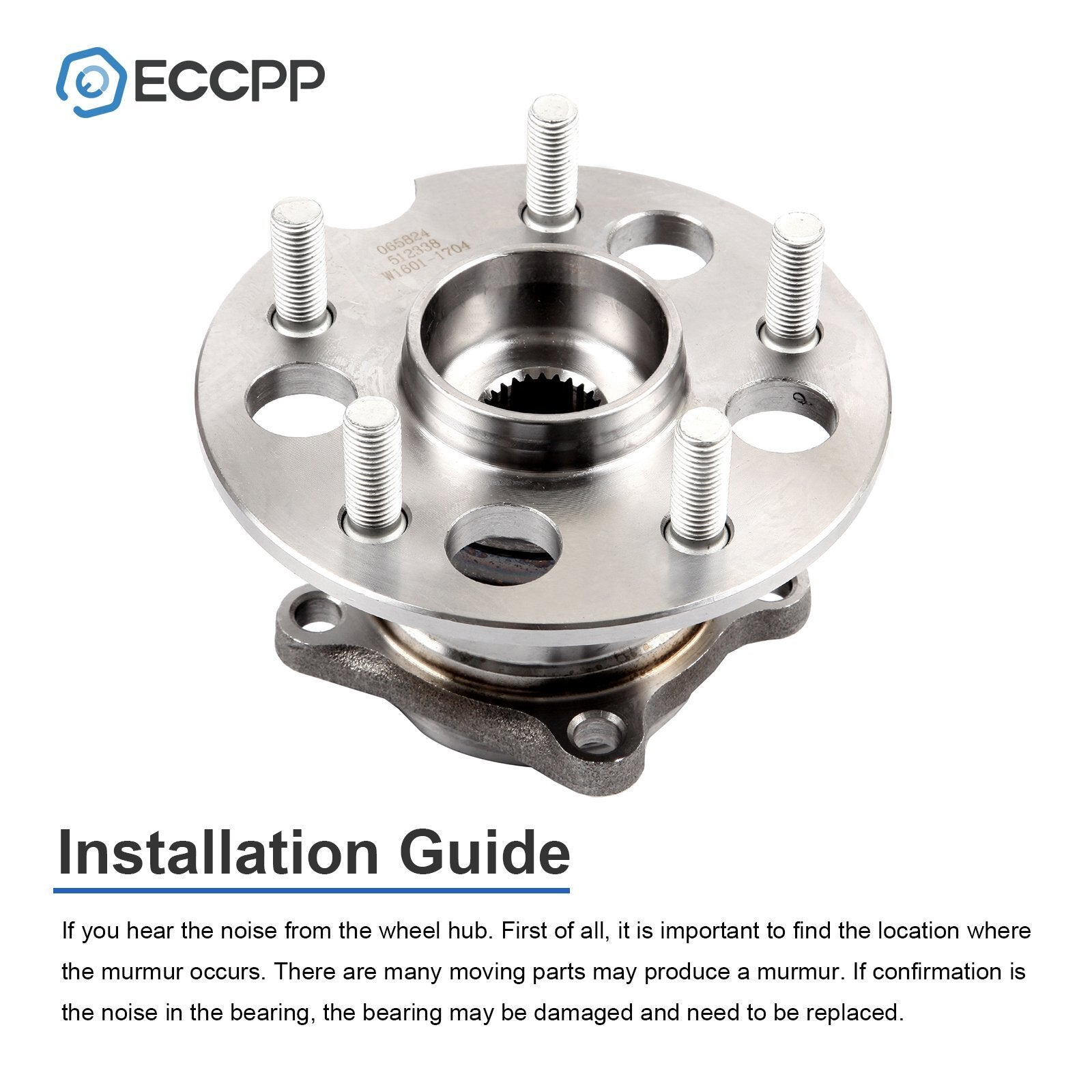 2P Wheel Hub Bearings Assembly Rear AWD For Toyota RAV4 2001 2002 2003 2004 2005 6B93BC-57