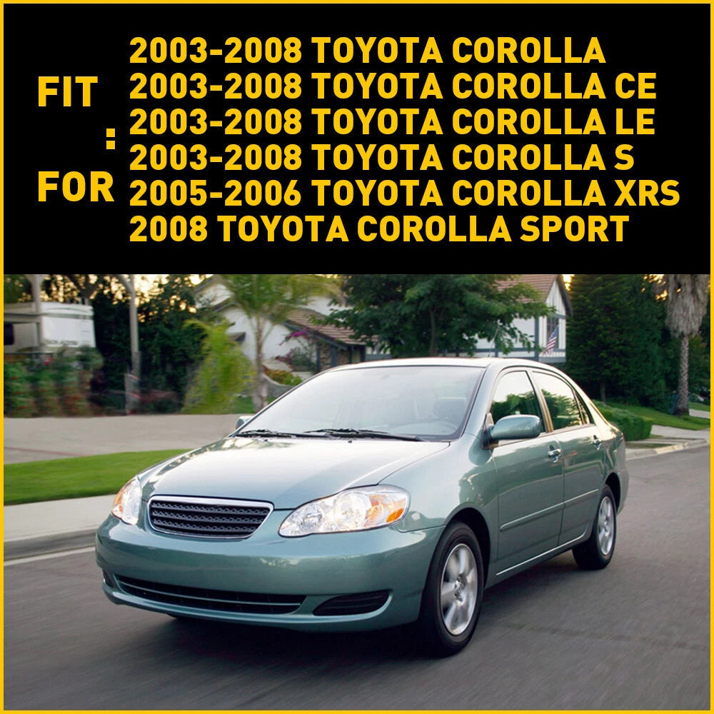 Bumper Bracket Set For 2003-2008 Toyota Corolla USA Built Front Steel 2Pc US 6B93BC-57