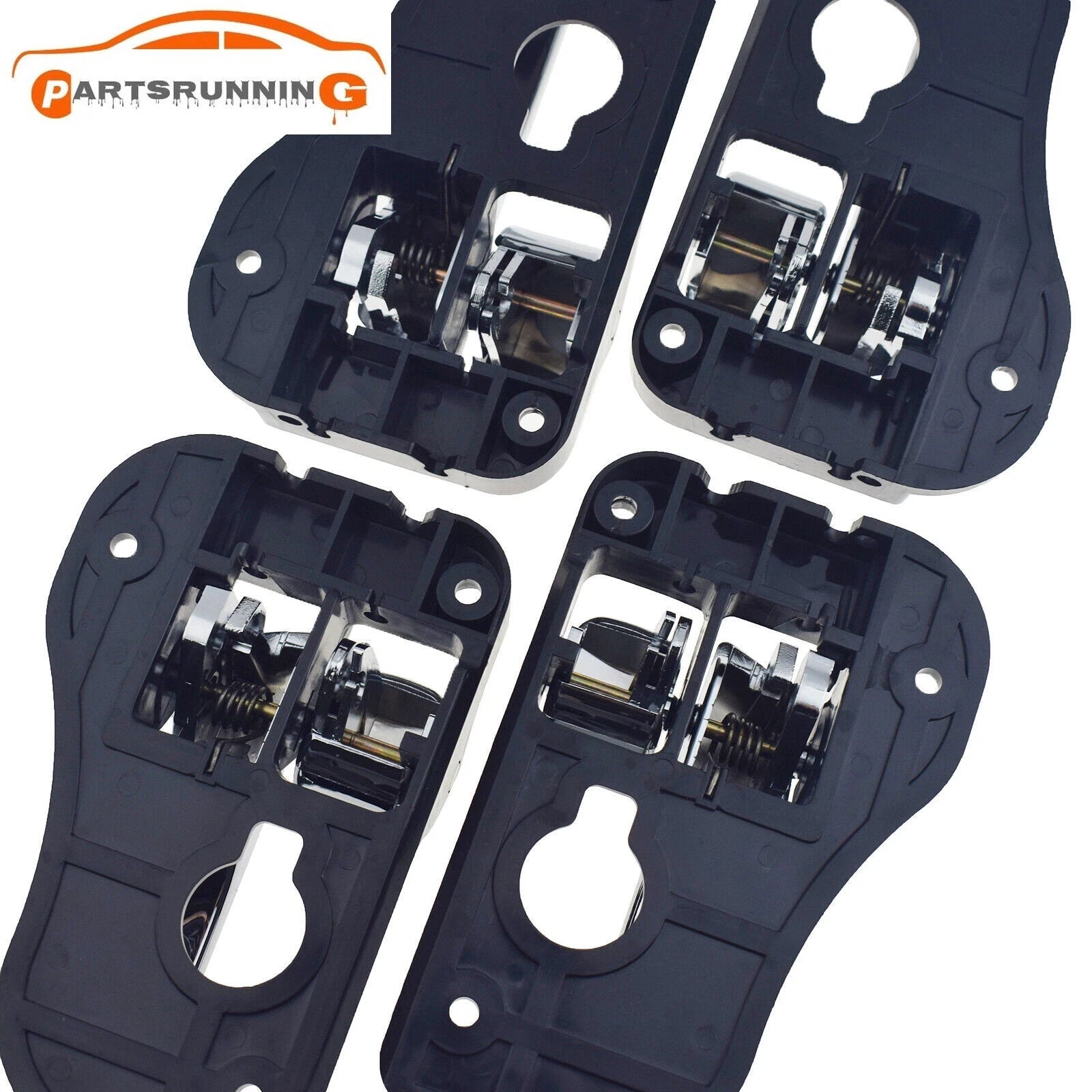 4PCS Front Rear Left Right Interior Door Handle Chrome for Kia Rondo 2007-2012 6B93BC-57