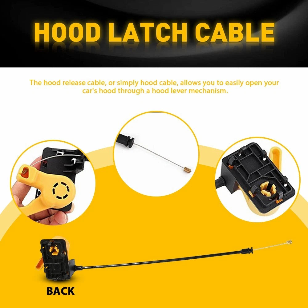 Hood Latch Release Pull Handle Cable Lever For 2012-2018 Ford Focus BM5116A770AC 6B93BC-57