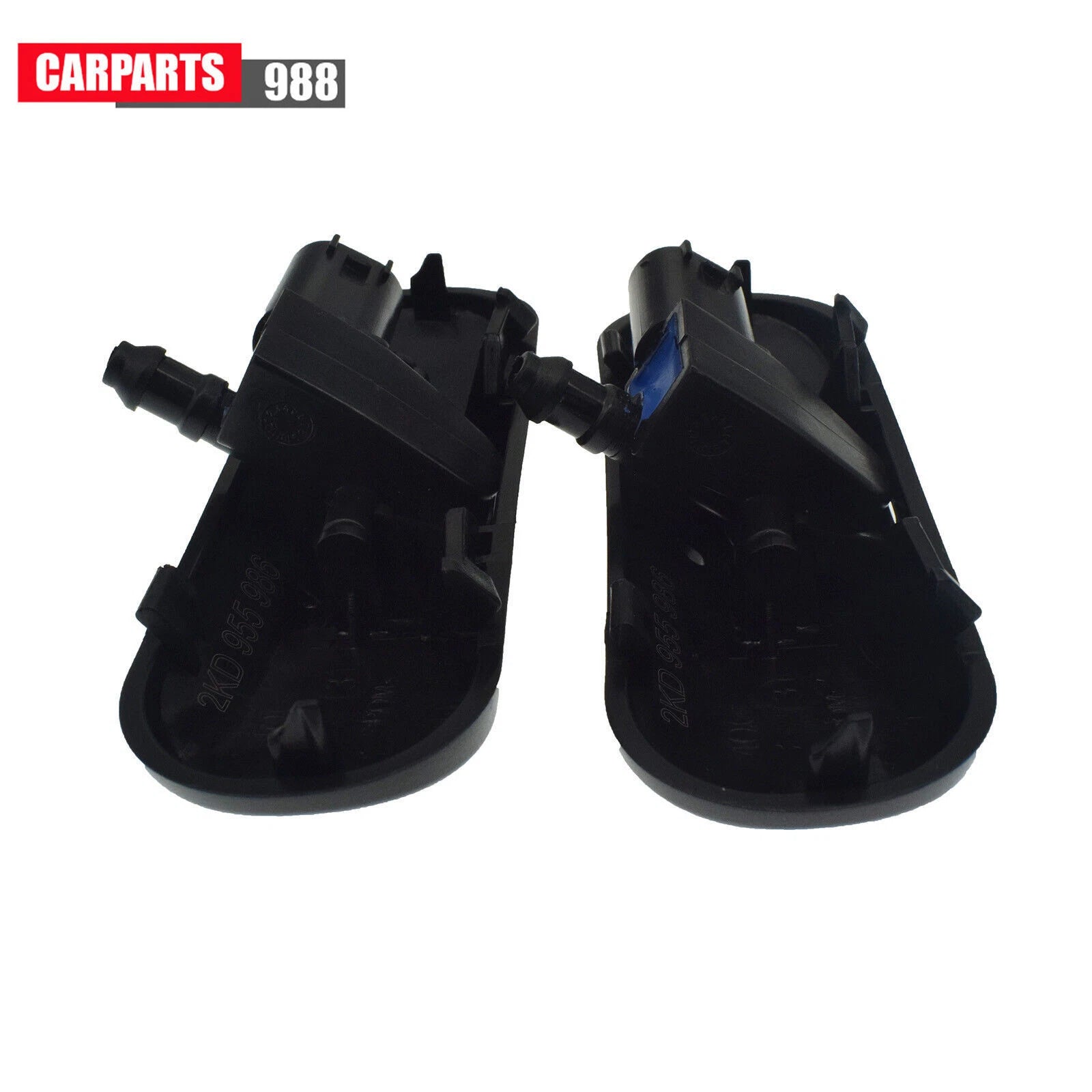 Pair Windshield Washer Spray Nozzle Heated For VW Jetta Golf Mk5 Mk6 Passat B6 6B93BC-57