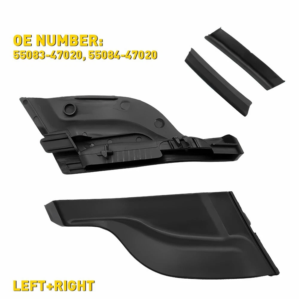 Front Wiper Windshield Side Cowl Extension Cover Trim For 2010-2015 Toyota Prius 6B93BC-57