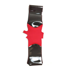 Carbon Fiber Red PU Leather Steering Wheel Hand Sewing Wrap For Tesla Model S/X