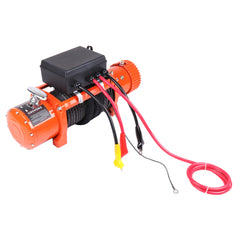 ECCPP 13000LBS Electric Winch Synthetic Rope Waterproof 12V Towing Truck 4WD