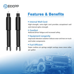 2PCS Front Air Suspension Shock Struts For Escalade Avalanche Suburban Yukon