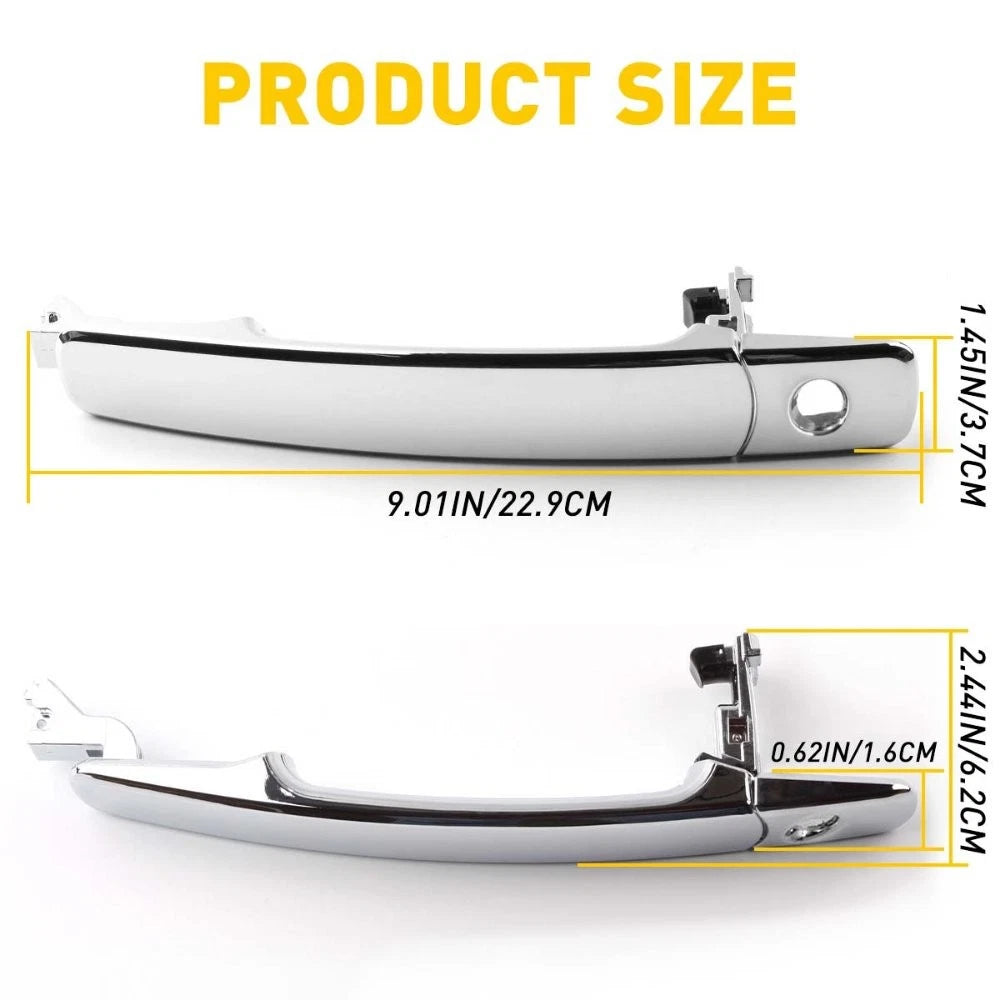 For 2010-2013 Nissan Rogue Front Car Left Outside Chrome Door Handle Smart Entry 6B93BC-57