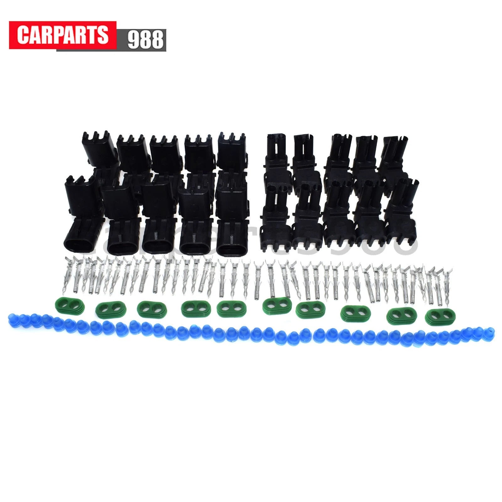 10Pcs 2 Way Weather Pack Series Male & Female Connector Harness Kit 12010973 6B93BC-57